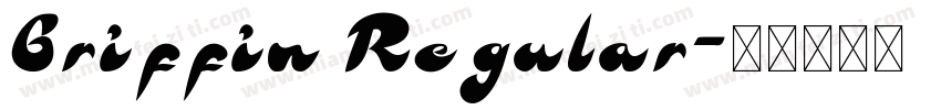 Griffin Regular字体转换
